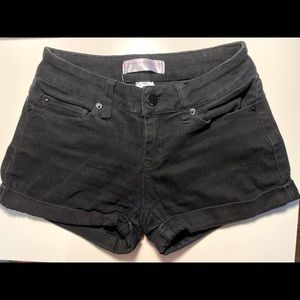 No Boundaries, low-rise, black shorts, comfy, stretchy material